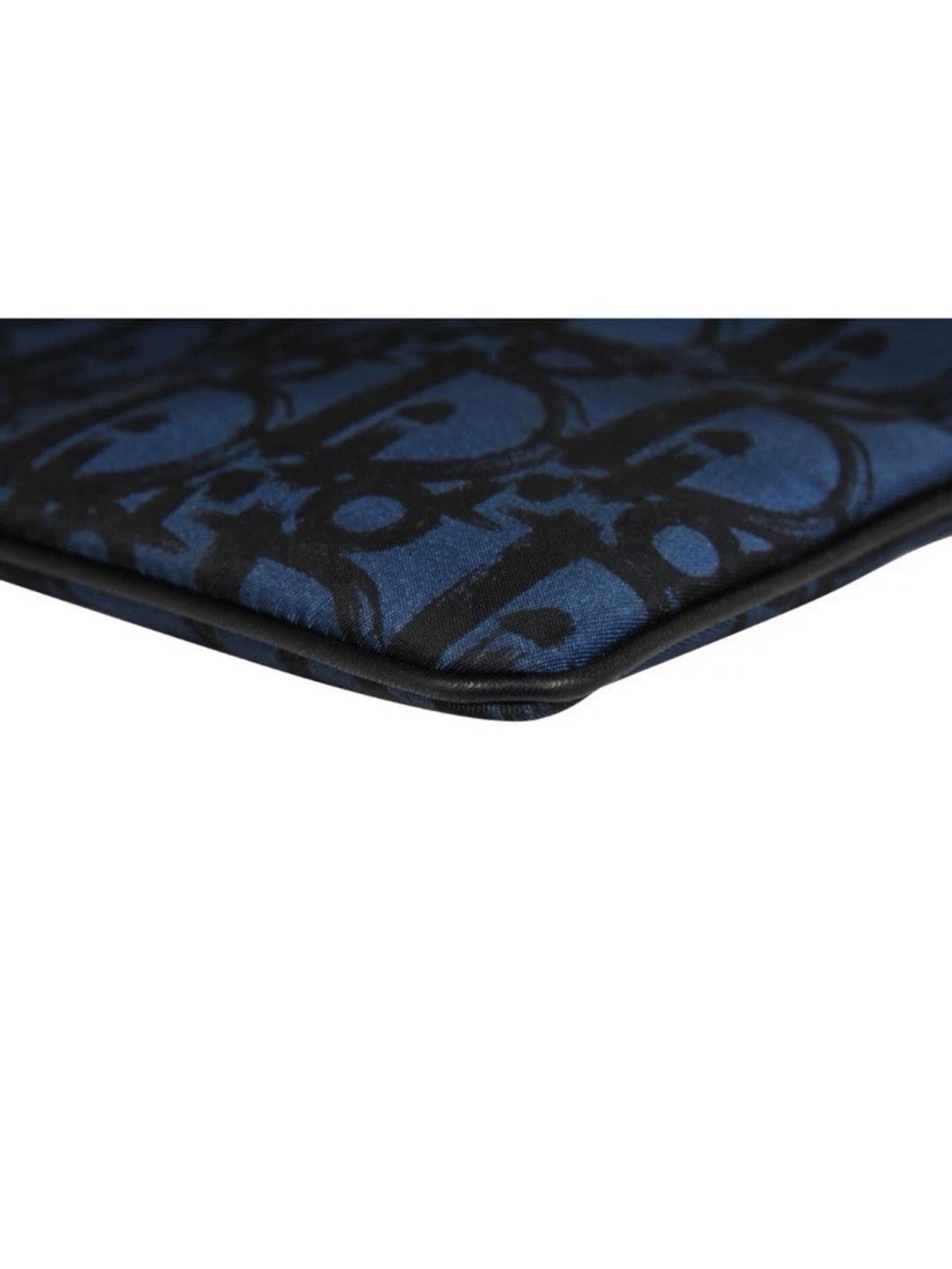Dior Oblique Logo Pouch Blue /Black - Picture 6 of 9